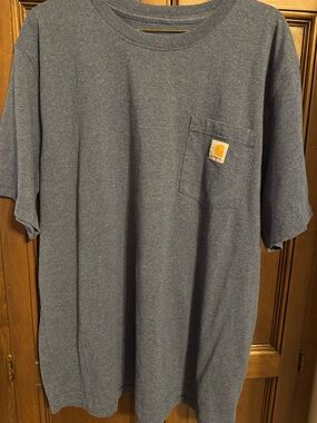 Carhartt Men’s Heather Navy Pocket Tee